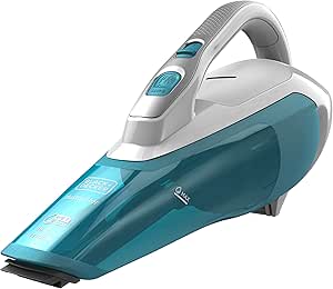Black & Decker 10.8V 1.5Ah Li-Ion Wet & Dry Cordless Dustbuster Hand Vacuum for Spills Dust Dirt and Small Debris White/Blue WDA315J-B5 2 Years Warranty